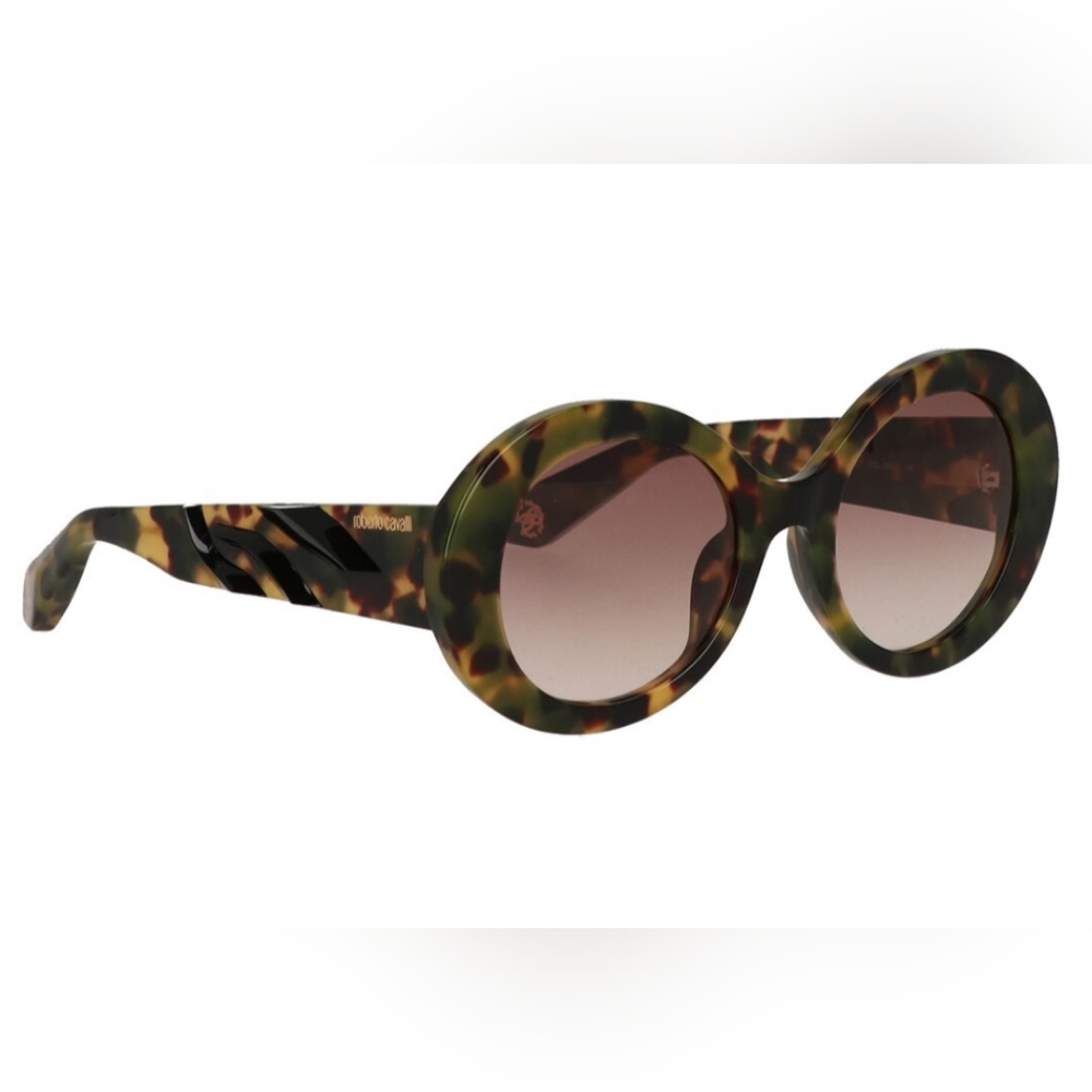 Roberto Cavalli Vintage Havana Gradient Lens Sunglasses SRC010